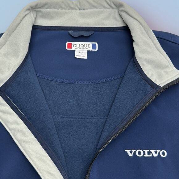 VOLVO Men’s Large Navy Blue Softshell Jacket - Picture 5 of 7
